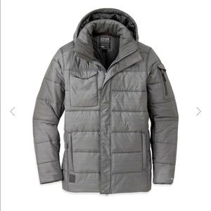 Like new. Grey Men’s Outdoor Research puff jacket. Sz large